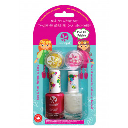 Set de 2 vernis à ongles et paillettes pour enfant - à partir de 3 ans