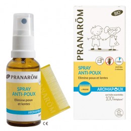 Aromapoux : spray anti-poux BIO + peigne - Pranarôm