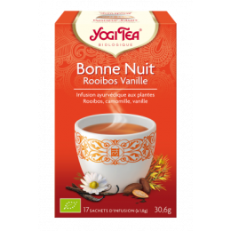 Infusion Bonne nuit - Rooibos Vanille - 17 sachets - Yogi Tea 