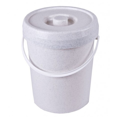 Seau à couche 12 litres Blanc cassé moucheté Seau à couche 12 litres Blanc cassé moucheté