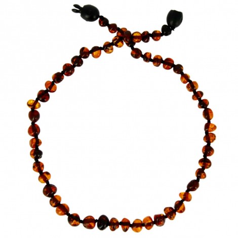 Collier d'ambre pour enfant avec clip de sécurité - style "billes" Collier d'ambre pour enfant avec clip de sécurité - style "billes"