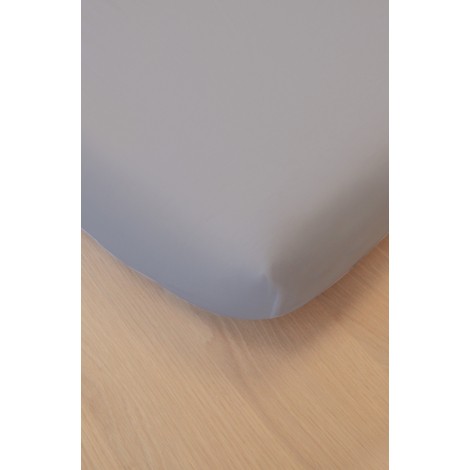 Drap Housse en Coton Bio - Pour lit double - gris Drap Housse en Coton Bio - Pour lit double - gris