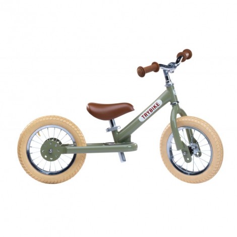 Trybike 2-en-1 vintage vert - draisienne Trybike 2-en-1 vintage vert - draisienne
