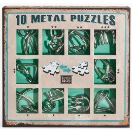 Set de 10 casse-têtes métal - à partir de 7 ans - version verte