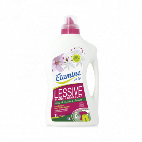 Lessive liquide - fleur de cerisier et jasmin - 1 l Lessive liquide - fleur de cerisier et jasmin - 1 l
