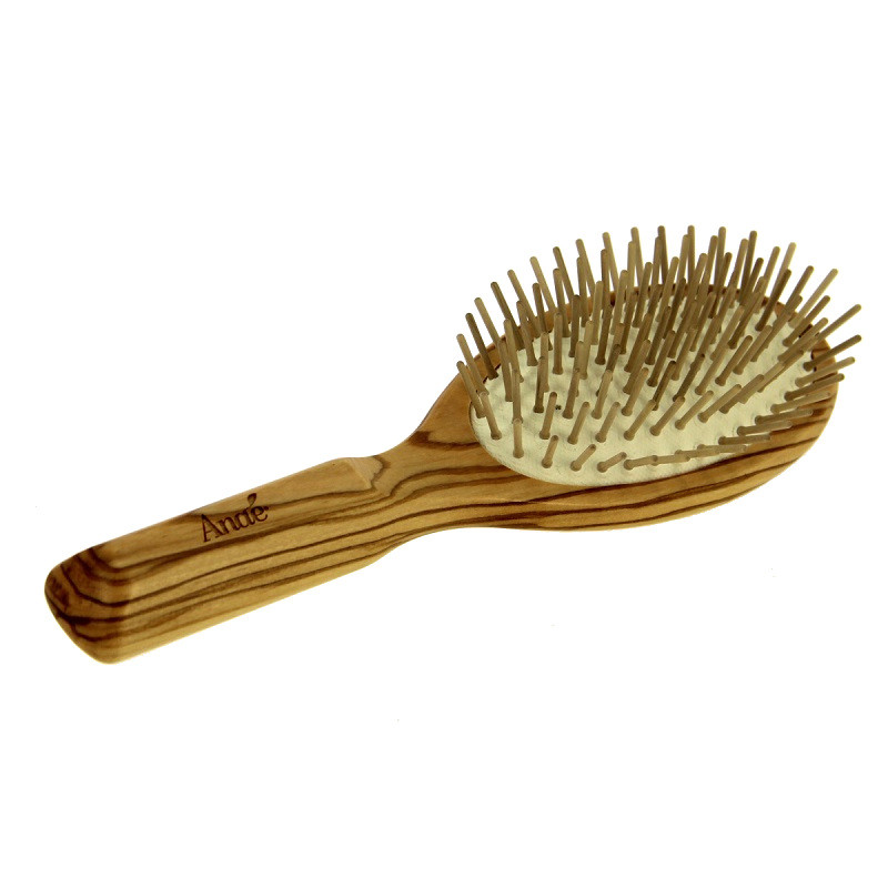 Brosse à cheveux naturelle en bois à picots 18 cm pour enfant , Anaé