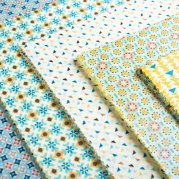 Film ciré réutilisable L - 30 x 35 cm - motifs aléatoires