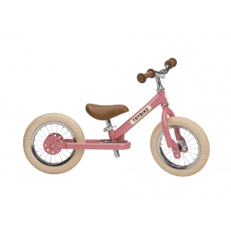 Trybike 2-en-1 vintage rose - draisienne Trybike 2-en-1 vintage rose - draisienne