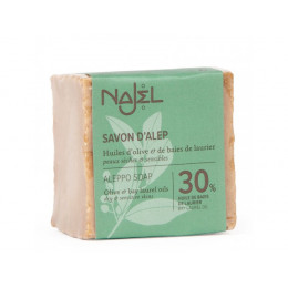 Savon d'Alep - 30 % huile de baies de laurier - peaux sèches et sensibles - 170 g