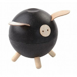 Cochon tirelire - noir - à partir de 3 ans