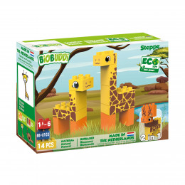 Wildlife Steppe - girafe - 14 blocs - à partir de 18 mois