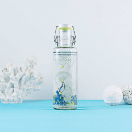Bouteille en verre 600 ml - Fond de mers