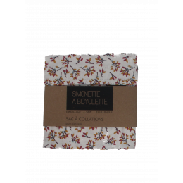 Pochette en coton à collations - 14 x 14 cm - Feuilles d'automne