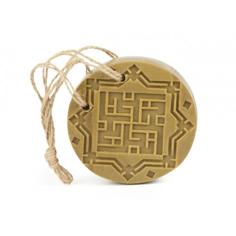Savon d'Alep à suspendre  - ambre et oud - 150 g