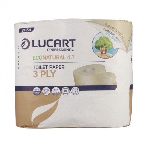 Papier toilette écologique recyclé - 4 rouleaux Papier toilette écologique recyclé - 4 rouleaux