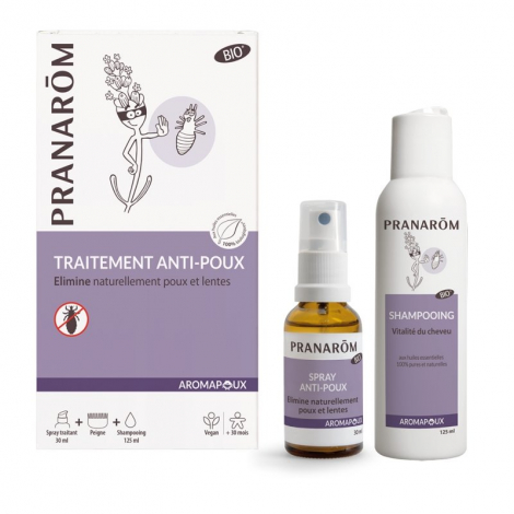 Aromapoux : spray anti-poux BIO + shampoing et peigne