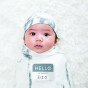 Swaddler et bonnet Hello Worldt - Marble