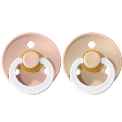 Set de 2 tétines BIBS phosphorescentes - vanilla & blush