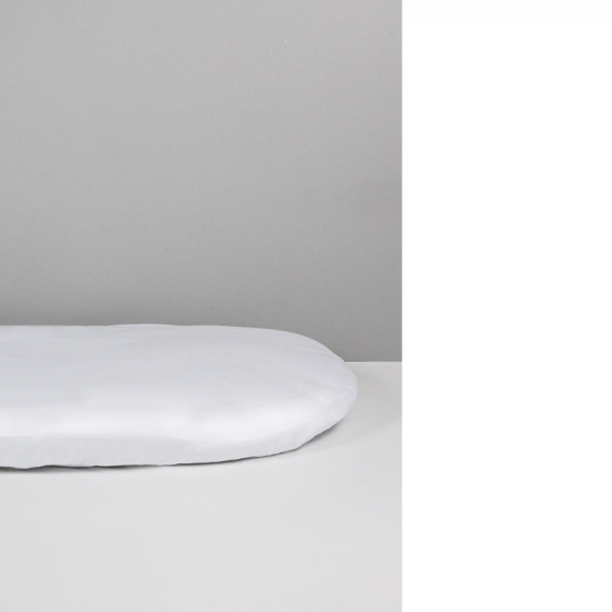 Alèse + drap housse 2 en 1  pour landau - 72 x 33 cm - blanc