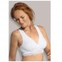 Soutien-gorge de grossesse et d'allaitement cache coeur en coton BIO - Blanc