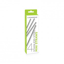 Petite paille réutilisable en inox - Lot de 4 