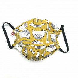 Masque buccal pour enfant - Dakar Ocre
