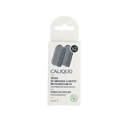 2 têtes de rechange pour brosse à dent Caliquo pour adulte - Soft