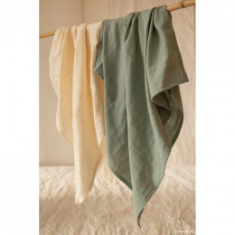 Boîte de 3 langes Baby Love - Eden green - 70 x 70 cm