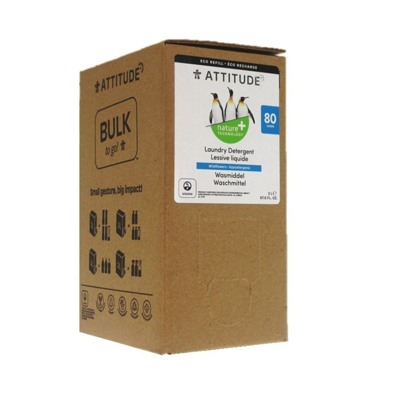 Attitude - Eco-recharge lessive liquide - Wildflowers - Sebio
