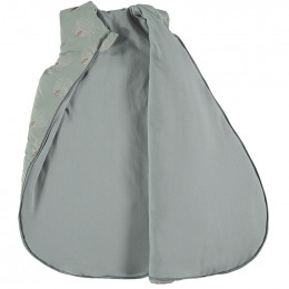Gigoteuse mi-saison Cocoon - White gatsby & Antique green