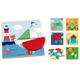 Jeu éducatif en bois - Tangramini