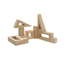 10 blocs creux de construction en bois
