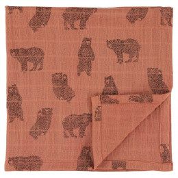 Langes en mousseline - 110x110cm - 2pcs - Brave Bear