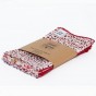 4 mouchoirs en coton Pio rouge - M - 25 x 25 cm 