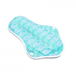 Serviette hygiènique bambou Minky - Wavy sea