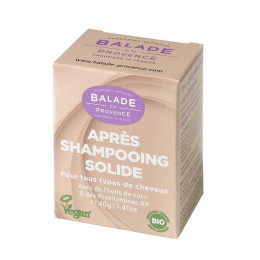 Après shampooing solide Bio - Tous types de cheveux - 40 g
