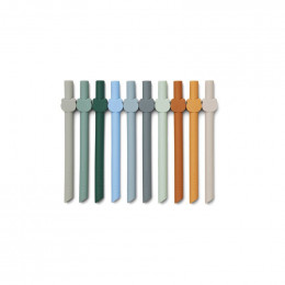 Pailles Badu - 10-pack - Blue wave multi mix