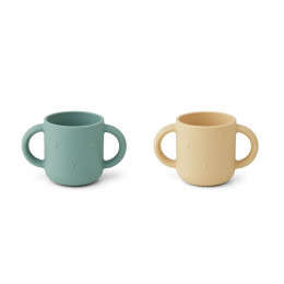Gobelets en silicone Gene - 2 pack - Rabbit peppermint wheat yellow mix