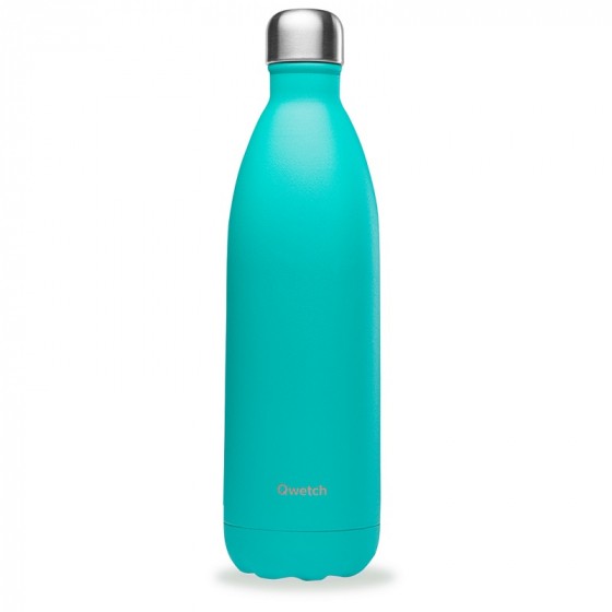 Gourde bouteille nomade isotherme - 1 litre - Pop lagon Gourde bouteille nomade isotherme - 1 litre - Pop lagon