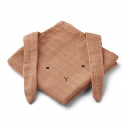 Set de 2 langes tétra Hannah - Rabbit tuscany rose
