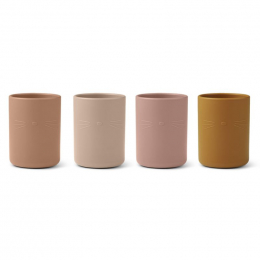 Set de 4 gobelets Ethan - Cat rose multi mix