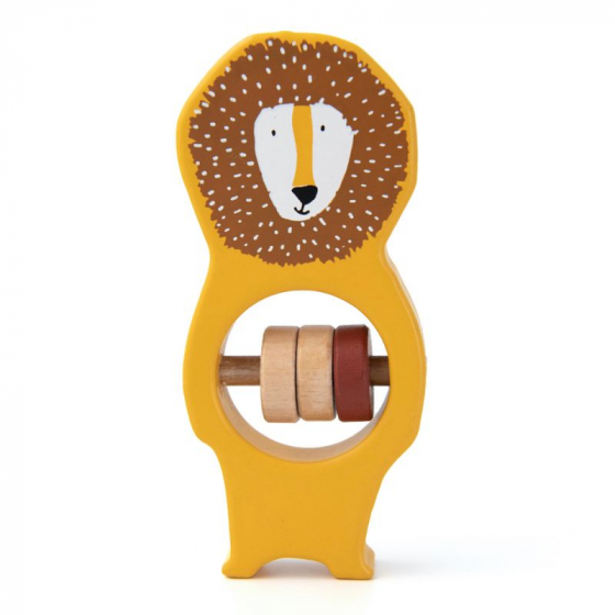 Hochet en bois - Mr. lion