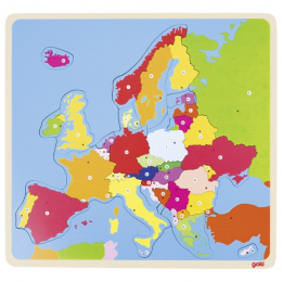 Puzzle en bois "l'Europe"- à partir de 5 ans