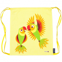 Sac d'activités enfant en coton BIO - Perruches