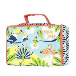 Valisette / vanity case en coton BIO - Love is in the air
