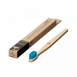 Brosse à dent en bois Enfant - Renard - Turquoise