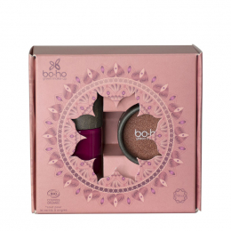 Coffret cadeau - vernis fuchsia et ombre à paupières Copper glow