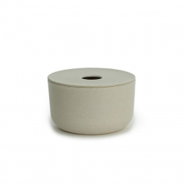 Boîte de stockage salle de bain en bambou - Stone