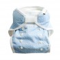 Couche lavable TE1 en coton BIO- Gouttes Bleu