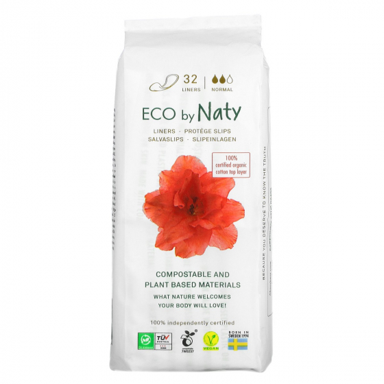 Protège-slips 100 % eco Flux Normal - 32 pcs